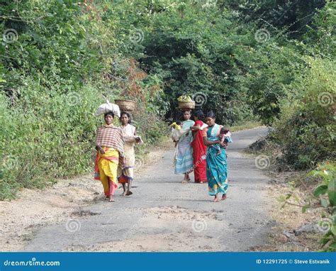women carry goods   heads editorial image image