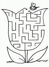 Mazes Coloring Pages Kids Printable Bestcoloringpagesforkids Spring sketch template