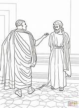 Jesus Ausmalbilder Holy Pilate Pilatus sketch template
