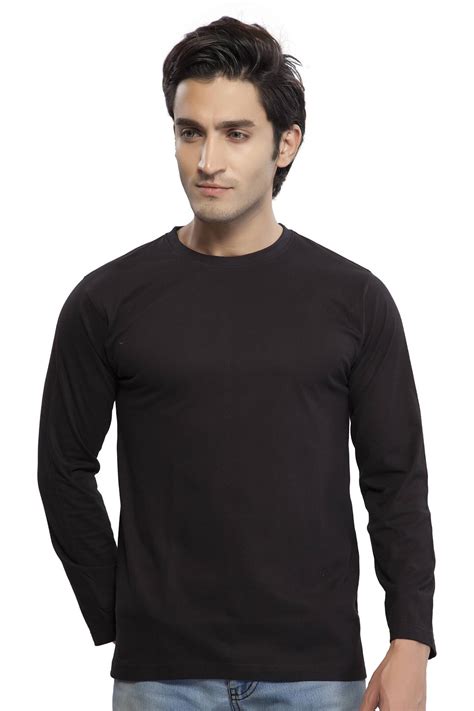buy black plain full sleeve  shirt products    prices