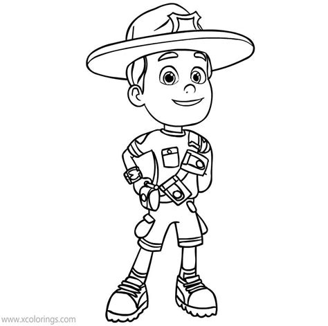 park ranger coloring coloring coloring pages