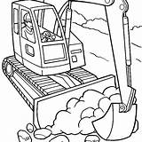 Coloring Construction Pages Truck Excavator Vehicles Digger Getdrawings Site Vehicle Printable Color Getcolorings Print Printables Worker Colorings sketch template