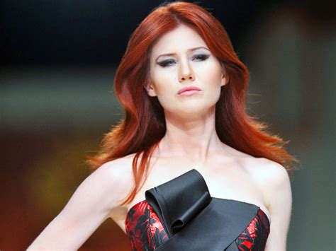 Anna Chapman Ex Russian Spy Hits The Catwalk During Fashion Show In