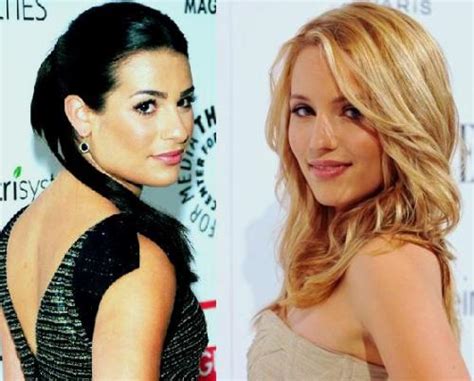 Marom Designs Dianna Agron And Lea Michele Kiss