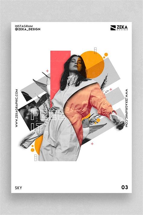 graphic design inspiration sky poster design series  zeka design