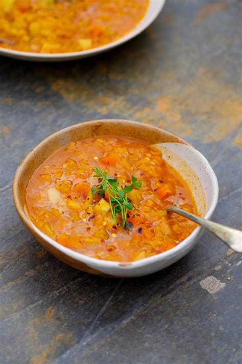 red lentil soup euphoric vegan