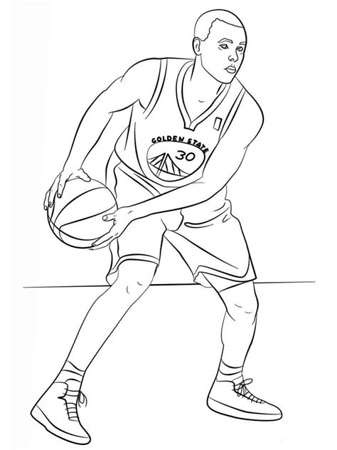Stephen Curry Coloring Pages Free Printable 4128 The Best Porn Website