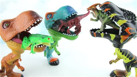 3 T Rex Eat Dinosaur Eggs Learn Names Of Dinosaurs With