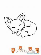 Printable Vosje Foxes Kawaii Ausmalbilder Colouring Renard Foxs Uitprinten Downloaden Juno Plotterdateien Ius Tech sketch template
