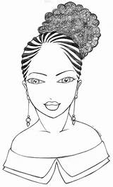 Coloring African Pages American Girl Women Hair Woman Natural Afro Girls Hairstyles Braids Drawing Sheets Cartoon Americans Styles Sketch Template sketch template