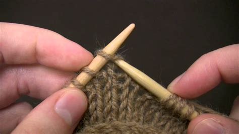 knit stitch english style youtube