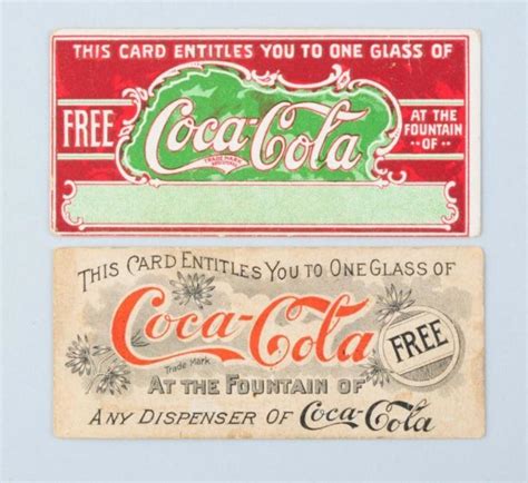 early coca cola  drink coupons  price guide