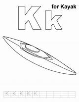 Kayak Handwriting Kayaking Bestcoloringpages Canoe Worksheets Webstockreview sketch template