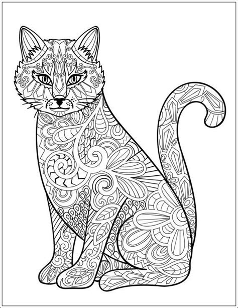 cat stress relieving designs patterns adult  coloring book set dog