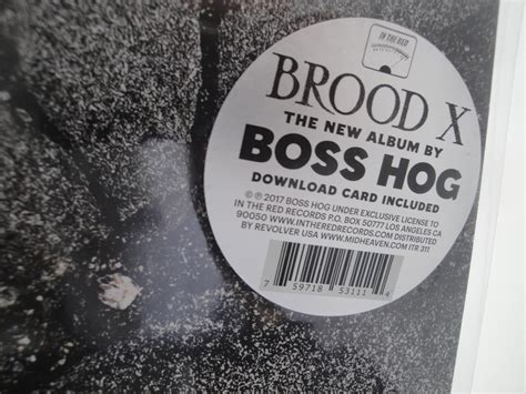 Boss Hog Brood X Vinyl Lp Fold Out Gatefold 2017 New