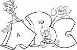 Alphabet Coloring Pages Printable Kids Letters Print sketch template