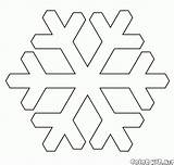 Coloring Colorkid Gif Christmas Snowflakes sketch template