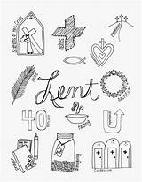 Lent Coloring Pages Printable Wednesday Ash Color Holy Symbols Season Kids Lenten Catholic Thursday Easter Children Religious Looks Week Activities sketch template