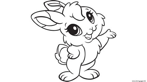 cute easter bunny coloring page printable