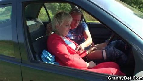 hitchhiking granny fucked in the car porn video at xxx dessert tube