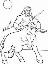 Centaur Coloring Pages Greek God Poseidon Gods Getdrawings Drawing Getcolorings Mythology sketch template