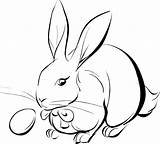 Bunny Easter Coloring Cute Pages Drawing Kelinci Gambar Mewarnai Rabbit Choose Board Getdrawings Animal sketch template