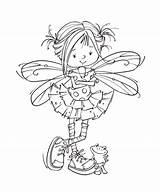 Coloring Stamps Fairy Pages Digital sketch template