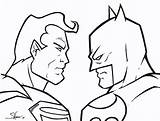 Batman Superman Coloring Vs Pages Dc Sketch Comics Drawing Superhero Printable Kids Logo Color Derek Shane Sheets Rocks Lego Comic sketch template