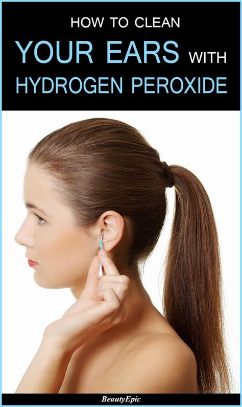 clean  ears  hydrogen peroxide earwax dry skin