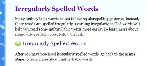 irregularly spelled words east     english  resources