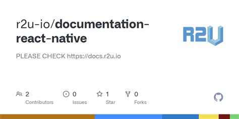 Github R2u Io Documentation React Native Docs De Integração Do Sdk