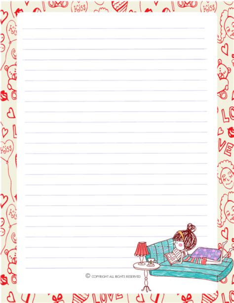 printable  journal pages lovely templates  journaling