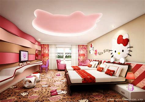 pink heart string hello kitty bedroom designs every girl wants to own