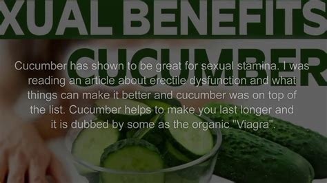 sexual benefits of sliced cucumber must know about this