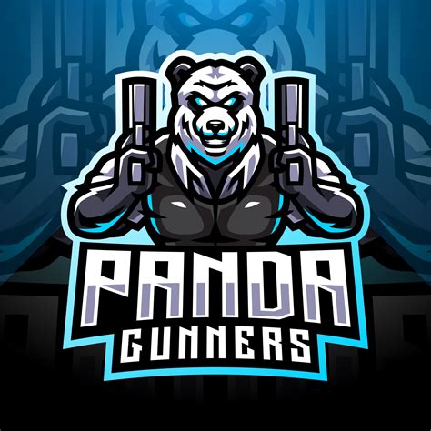 panda bear mascot logo graphicsfamily
