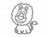 Coloring Sympathetic Lion Lions Coloringcrew Pages sketch template