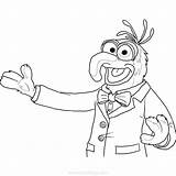 Muppets Gonzo Waldorf Statler Xcolorings sketch template