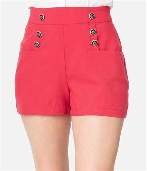 Pin Up Shorts High Waisted And Sailor Shorts Unique Vintage