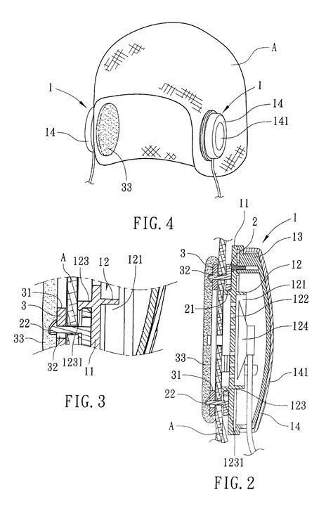 patent  earphone mounting structure google patents