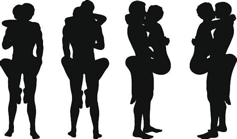 Naked People Having Sex Silhouettes Illustrations Royalty