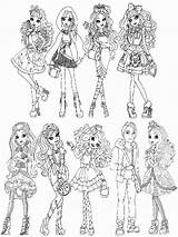 Coloring Ever High After Pages Online Printable Print Girls Everfreecoloring sketch template