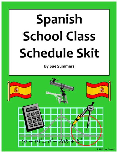 spanish class schedule phone conversation skit teaching