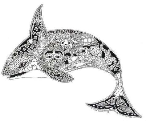 kleurplaat mandala orka