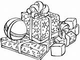 Coloring Presents Printable Pages Gifts Christmas Getdrawings sketch template