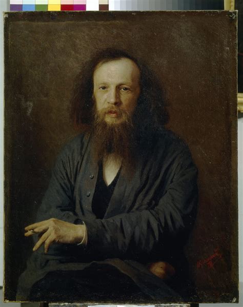 portrait  dmitri mendeleev  ivan nikolaevich kramskoy