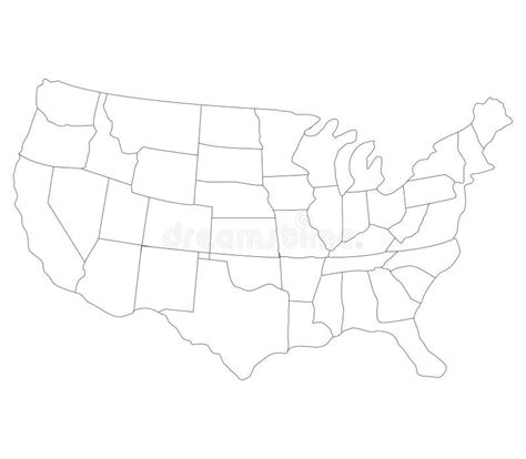 mapa de los estados unidos ilustrados  la bandera stock de ilustracion ilustracion de