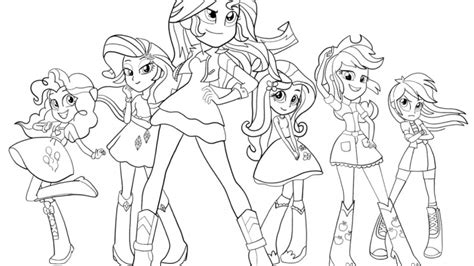 pony equestria girls coloring book mlp coloring pages