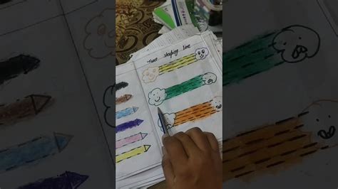 worksheets   lines  class nursery youtube