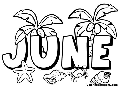june coloring pages  kids