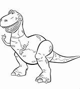 Rex Tiranosaurio Dinosaurio Vectoriales Ilustraciones Imprimir Toystory 42kb Resolution sketch template